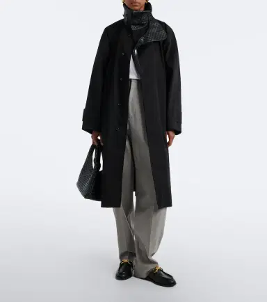 Bottega Veneta Intrecciato cotton trench coat | Thumbnail 6