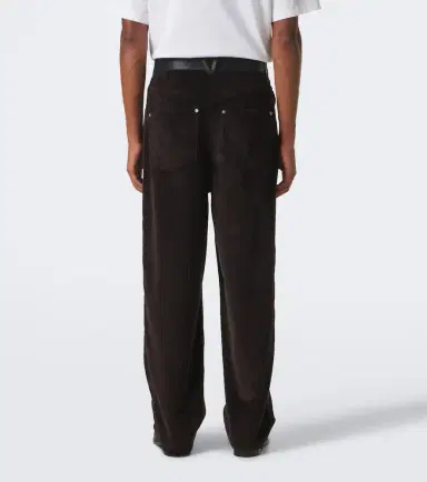 Bottega Veneta Leather-trimmed cotton corduroy straight pants | Thumbnail 2 Bottega Veneta Leather-trimmed cotton corduroy straight pants | Thumbnail 2