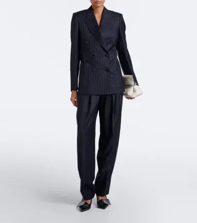 Givenchy Pinstripe pleated wool wide-leg pants | Thumbnail 5
