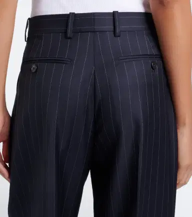 Givenchy Pinstripe pleated wool wide-leg pants | Thumbnail 6