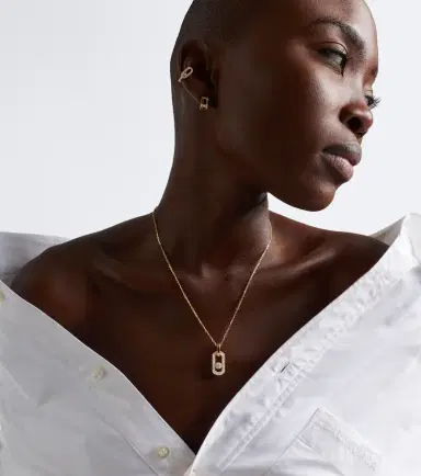 Messika So Move 18kt gold necklace with diamonds | Thumbnail 4