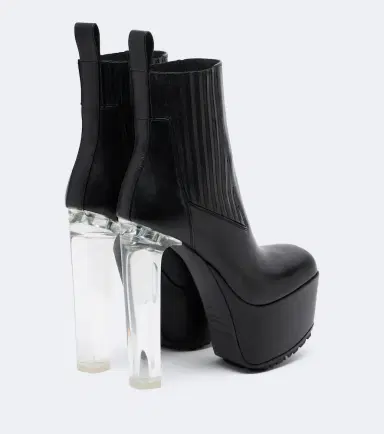 Rick Owens Beatle Kiss leather platform ankle boots | Thumbnail 2