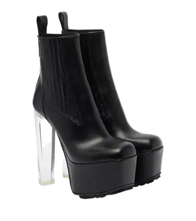 Rick Owens Beatle Kiss leather platform ankle boots | Thumbnail 1
