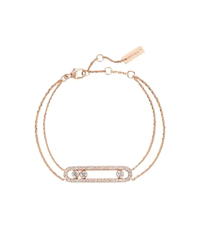 Messika Move Classique 18kt rose gold bracelet with diamonds