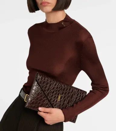 Saint Laurent Paris Cassandre leather clutch | Thumbnail 3