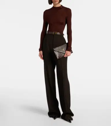 Saint Laurent Paris Cassandre leather clutch | Thumbnail 4