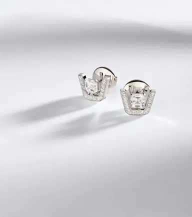 Bucherer Fine Jewellery Skyline 18kt white gold earrings with diamonds | Thumbnail 5