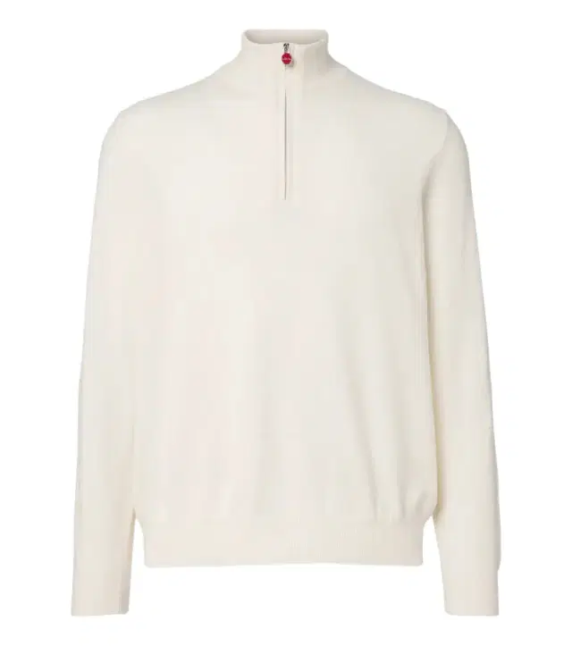 Kiton Cashmere half-zip sweater