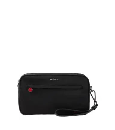 Kiton Leather-trimmed toiletry bag | Thumbnail 1 Kiton Leather-trimmed toiletry bag | Thumbnail 1