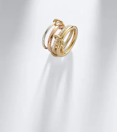 Spinelli Kilcollin Cancer sterling silver and 18kt gold ring with diamonds | Thumbnail 5