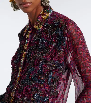 Dries Van Noten Embellished embroidered shirt | Thumbnail 4
