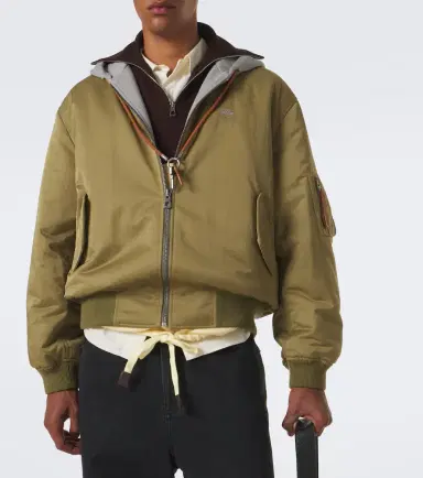 Loewe Fleece-trimmed technical bomber jacket | Thumbnail 3