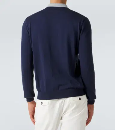 ELEVENTY Cotton and cashmere polo sweater | Thumbnail 4