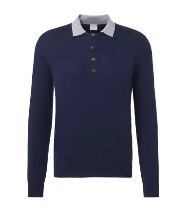 ELEVENTY Cotton and cashmere polo sweater | Thumbnail 1
