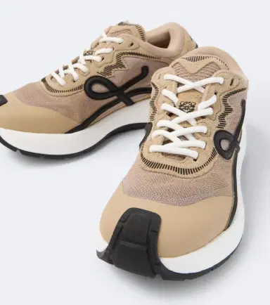 Loewe Pogo suede-trimmed sneakers | Thumbnail 3