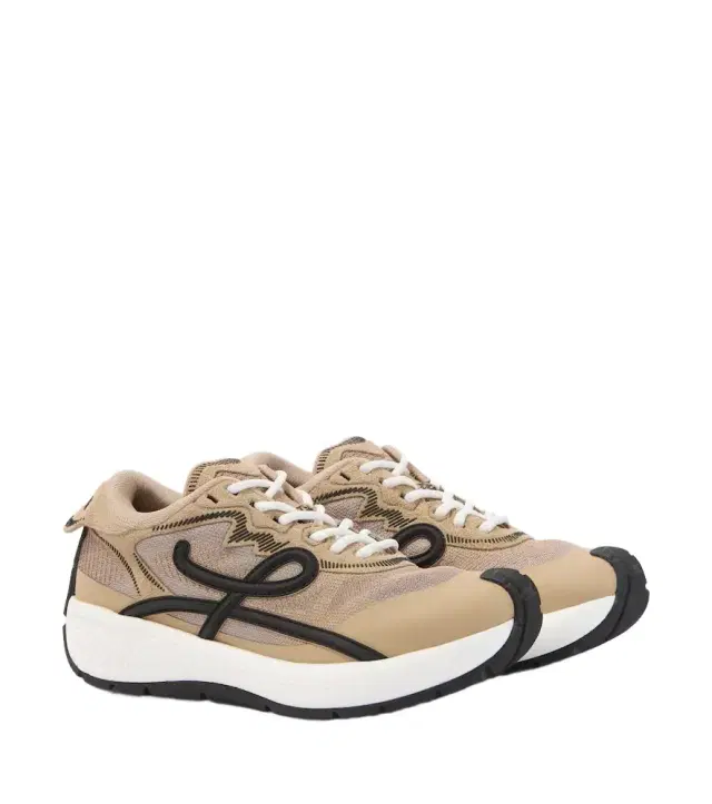Loewe Pogo suede-trimmed sneakers