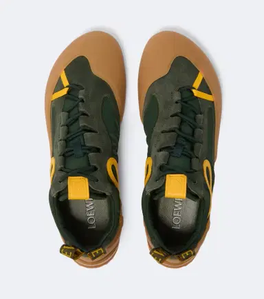 Loewe Grip suede-trimmed sneakers | Thumbnail 3