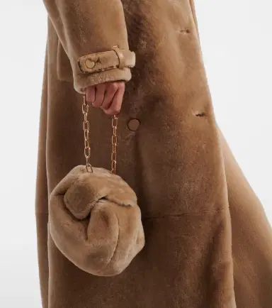 Gabriela Hearst Demi Small shearling clutch | Thumbnail 5
