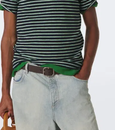 Loewe Striped cotton-blend terry T-shirt | Thumbnail 5 Loewe Striped cotton-blend terry T-shirt | Thumbnail 5