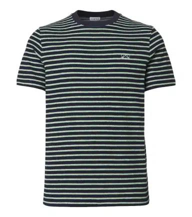 Loewe Striped cotton-blend terry T-shirt | Thumbnail 1 Loewe Striped cotton-blend terry T-shirt | Thumbnail 1