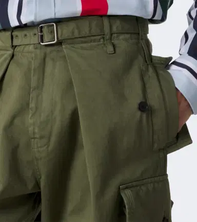 Loewe Cotton satin cargo pants | Thumbnail 3