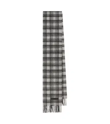 Zegna Checked fringed cashmere scarf | Thumbnail 1