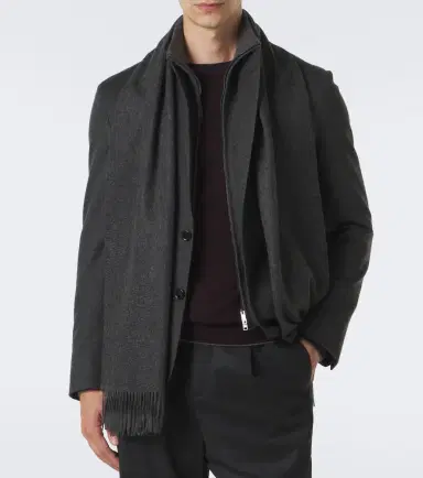 Zegna Fringed cashmere scarf | Thumbnail 2