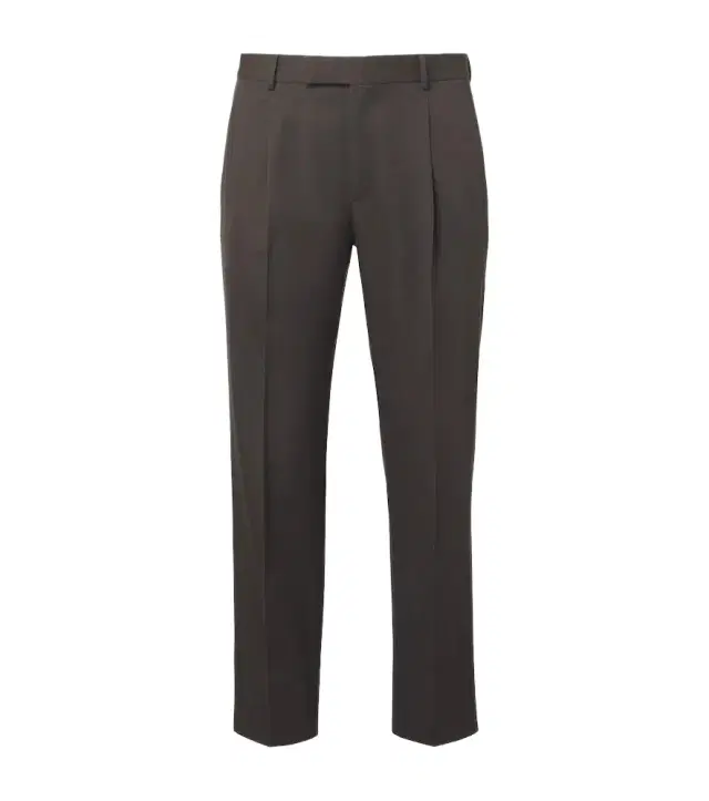 Zegna Cotton and wool straight pants