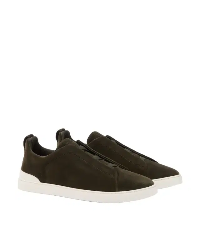 Zegna Triple Stitch suede sneakers