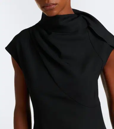 Proenza Schouler Elodine asymmetric draped midi dress | Thumbnail 7