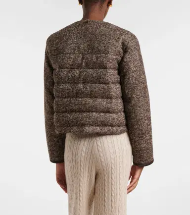AGNONA Cropped wool-blend puffer jacket | Thumbnail 2 AGNONA Cropped wool-blend puffer jacket | Thumbnail 2