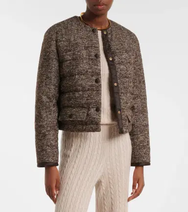 AGNONA Cropped wool-blend puffer jacket | Thumbnail 6 AGNONA Cropped wool-blend puffer jacket | Thumbnail 6