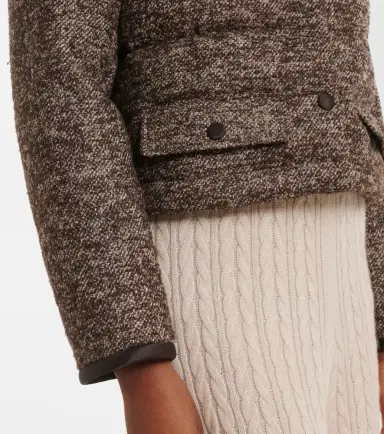 AGNONA Cropped wool-blend puffer jacket | Thumbnail 7 AGNONA Cropped wool-blend puffer jacket | Thumbnail 7