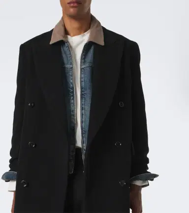 Frame Corduroy-trimmed denim jacket | Thumbnail 2 Frame Corduroy-trimmed denim jacket | Thumbnail 2
