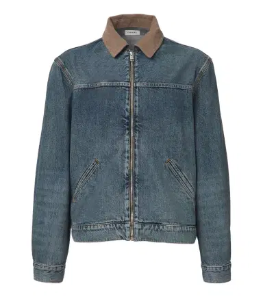 Frame Corduroy-trimmed denim jacket | Thumbnail 1 Frame Corduroy-trimmed denim jacket | Thumbnail 1