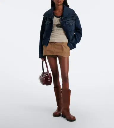 Acne Studios Denim blouson jacket | Thumbnail 3 Acne Studios Denim blouson jacket | Thumbnail 3
