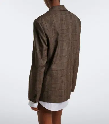 Acne Studios Checked wool-blend blazer | Thumbnail 2