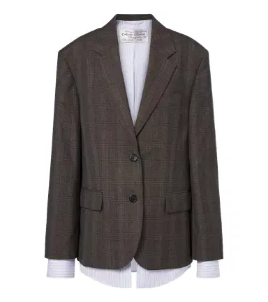 Acne Studios Checked wool-blend blazer | Thumbnail 1