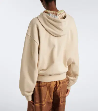 Acne Studios Cotton jersey zip-up hoodie | Thumbnail 4