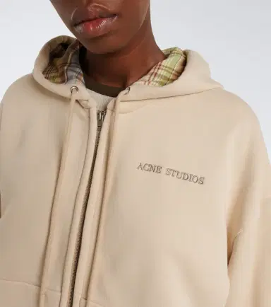 Acne Studios Cotton jersey zip-up hoodie | Thumbnail 6