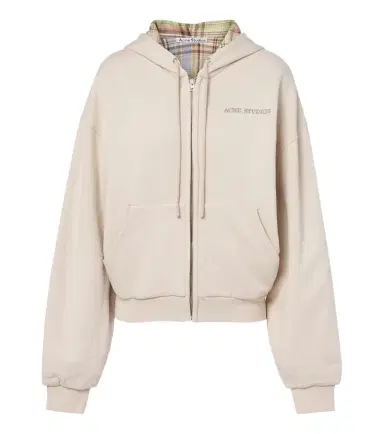 Acne Studios Cotton jersey zip-up hoodie | Thumbnail 1
