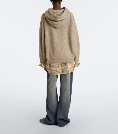 Acne Studios Cotton fleece wide-leg pants | Thumbnail 6