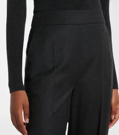 AGNONA Wool flannel straight pants | Thumbnail 3 AGNONA Wool flannel straight pants | Thumbnail 3