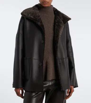 ARMA Isabella reversible shearling and leather jacket | Thumbnail 4