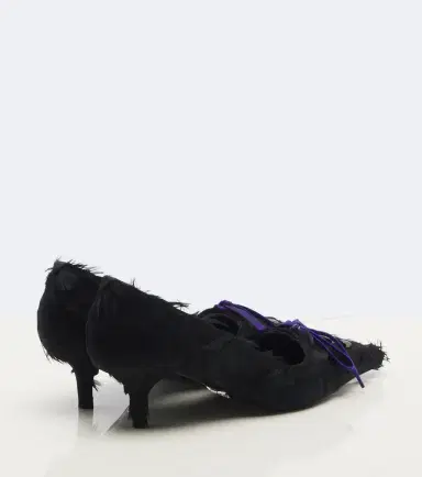 Prada Feather-trimmed satin pumps | Thumbnail 4