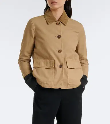The Row Benka corduroy-trimmed cotton jacket | Thumbnail 2 The Row Benka corduroy-trimmed cotton jacket | Thumbnail 2