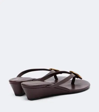 Christopher Esber Aura Quartz leather wedge thong sandals | Thumbnail 4