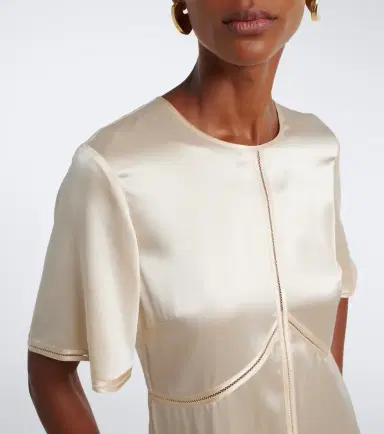 Joseph Aura silk satin midi dress | Thumbnail 2