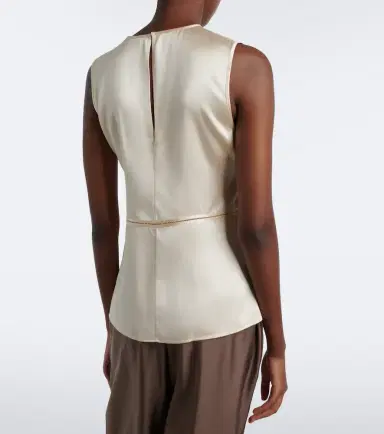 Joseph Hebe silk satin top | Thumbnail 4