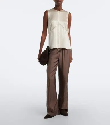 Joseph Hebe silk satin top | Thumbnail 5